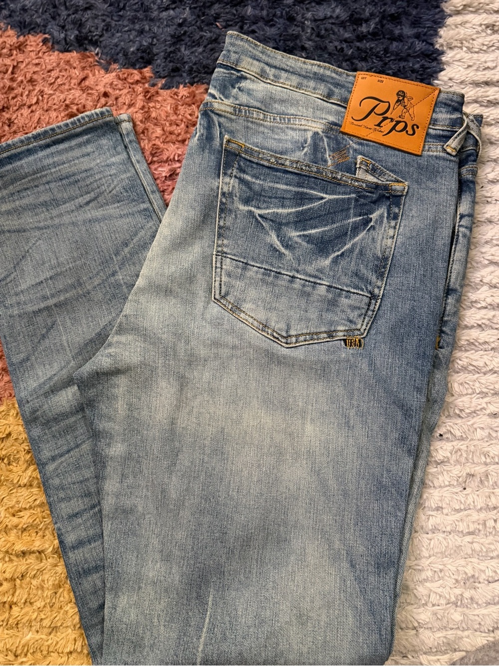 PRPS Men’s Light Blue Washed Jeans
